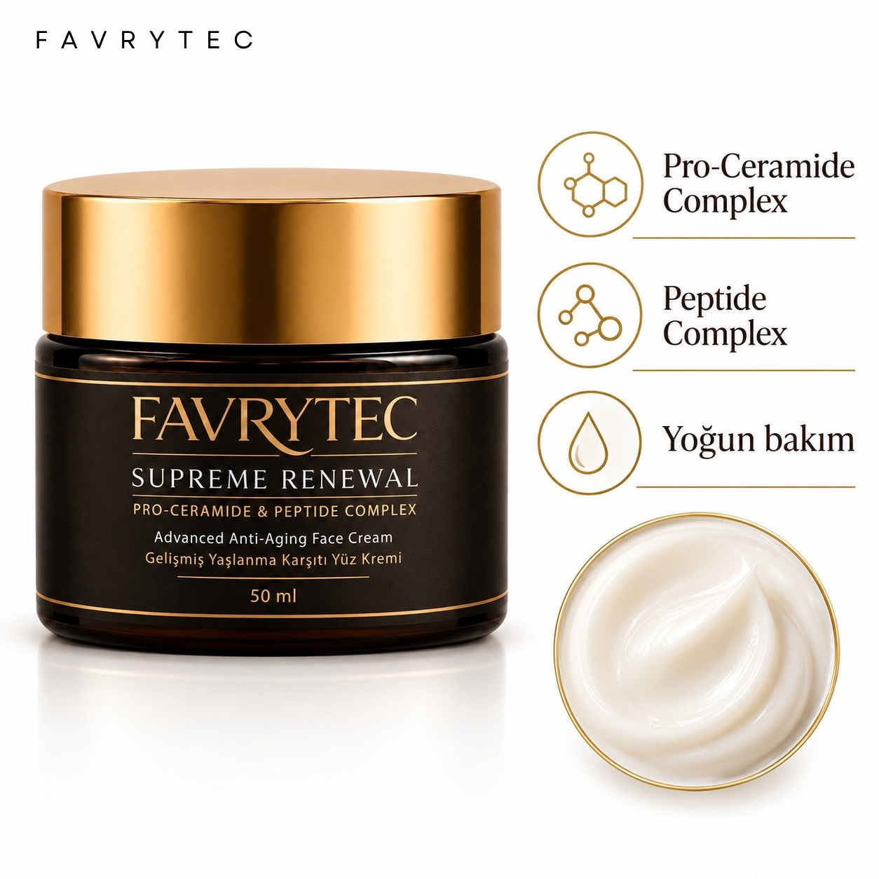 Supreme Renewal Face Cream – Yaşlanma Karşıtı ve Yoğun Nemlendirici Yüz Kremi - Görsel 5